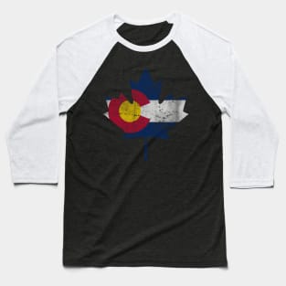 Colorado Canadian Maple Leaf Flag Canada Baseball T-Shirt